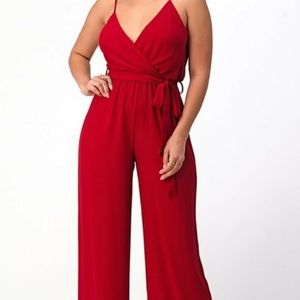 Red jumpsuit